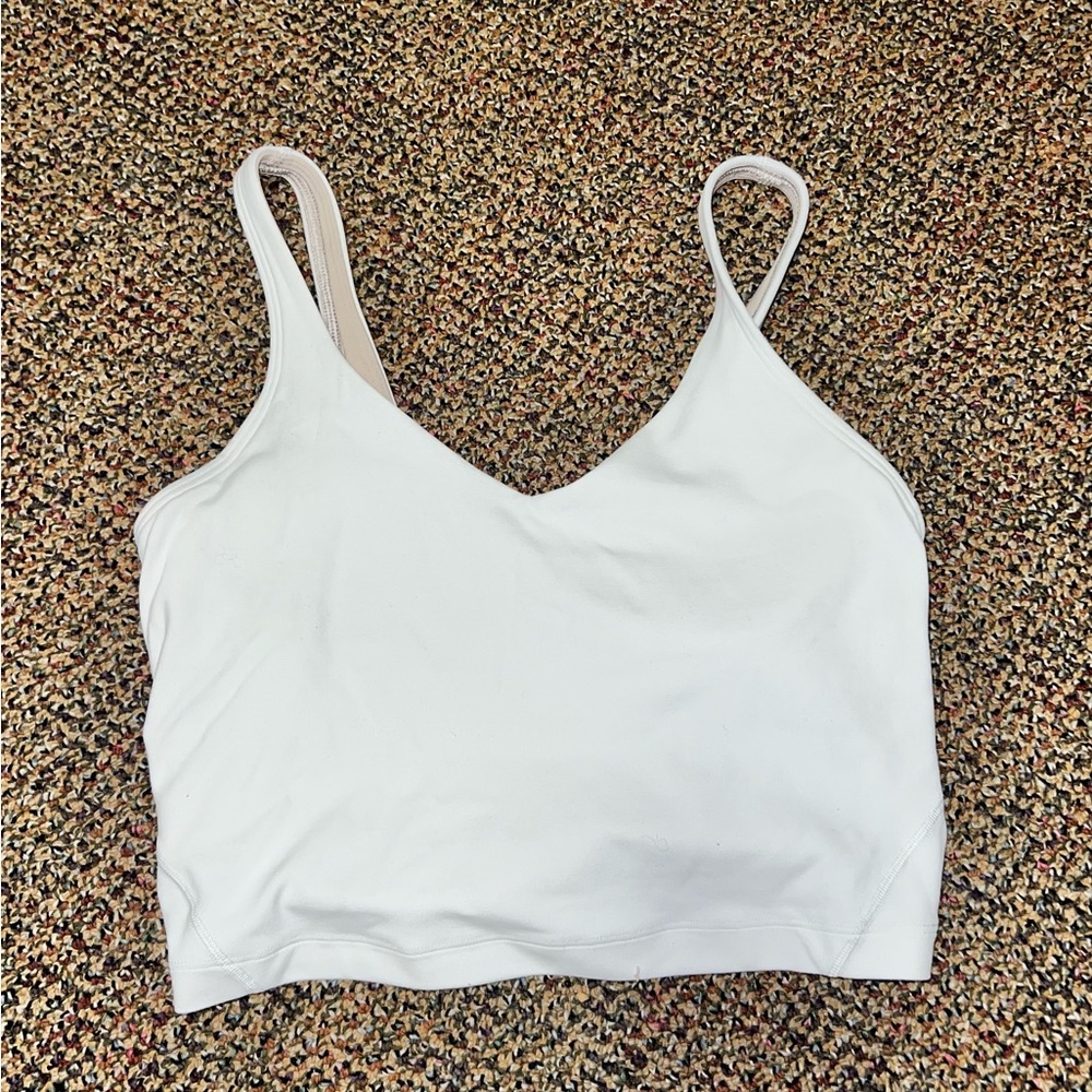 Lululemon Size 4 White Align Tank